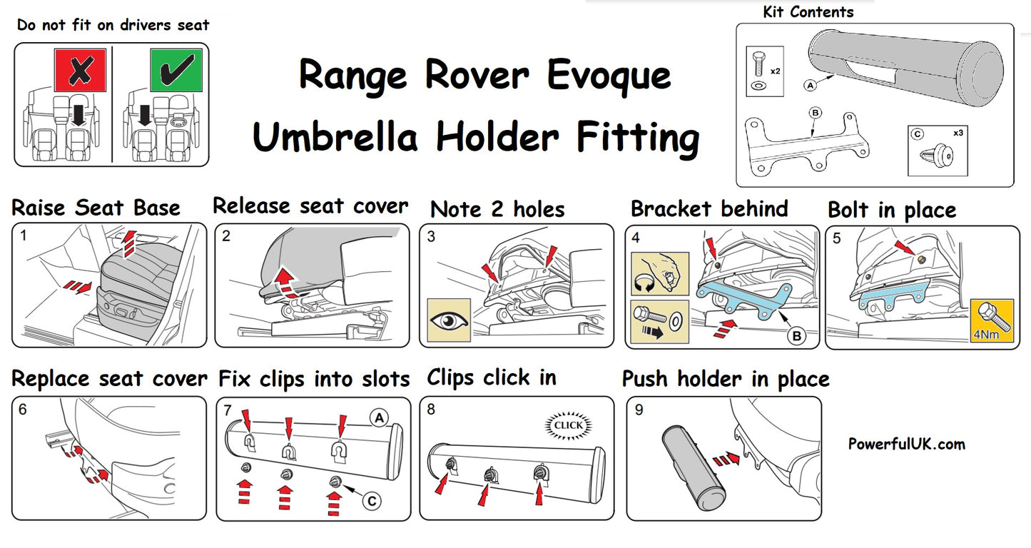 Umbrella Holder for Range Rover Evoque L538