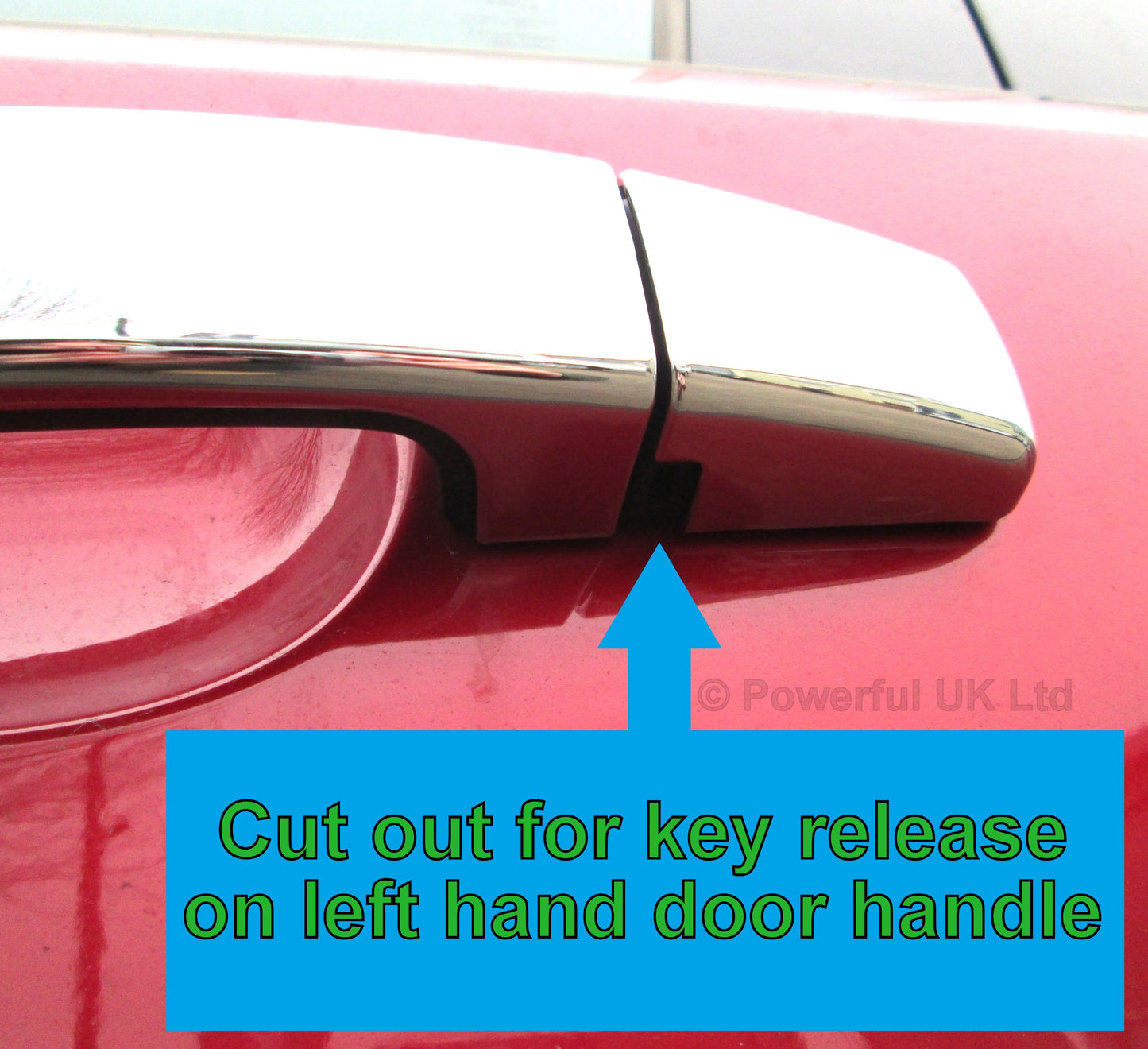 Door Handle Covers for Range Rover Sport L320 fitted with 1 pc Handles - Chrome