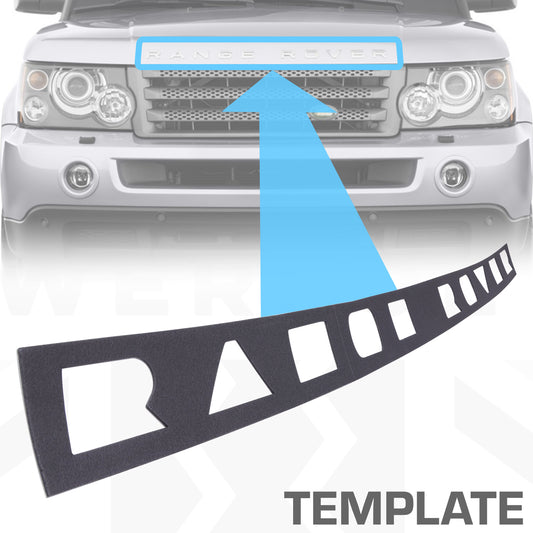 Front Lettering Template for Range Rover Sport L320