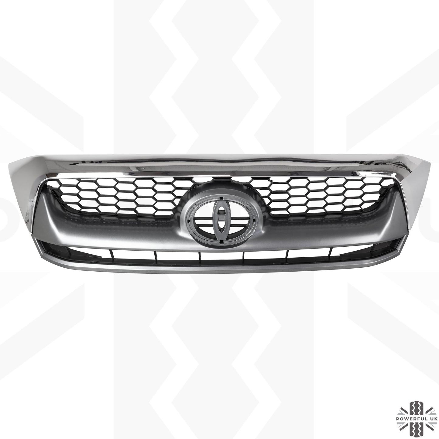 Front Grille - Chrome & Graphite - for Toyota Hilux Mk6
