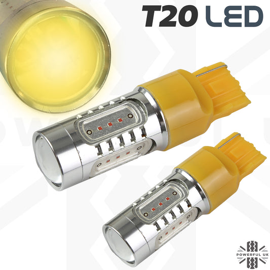 Amber LED Bulb (T20) - Single Function Indicator - PAIR