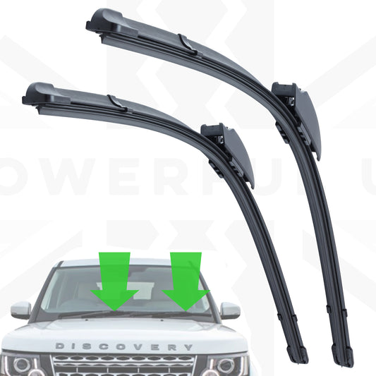 2x Aftermarket Windcreen Wiper Blades for Land Rover Discovery 3/4