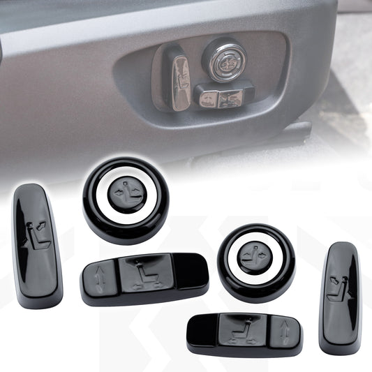 Interior Seat Button Covers (8 pc) - Gloss Black for Range Rover Evoque 2016+