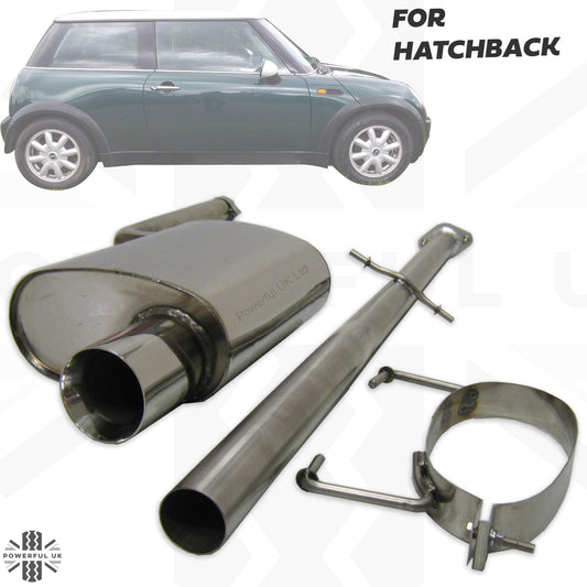 Sports Stainless Steel Exhaust System - for Hatchback R50 Mini One & Cooper