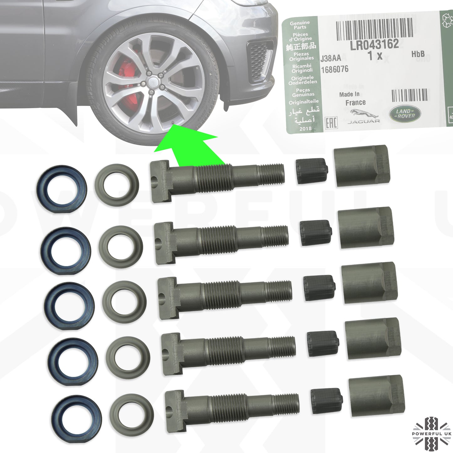 Tyre Pressure Monitoring System (TPMS) Service Kit for Land Rover Discovery 3/4