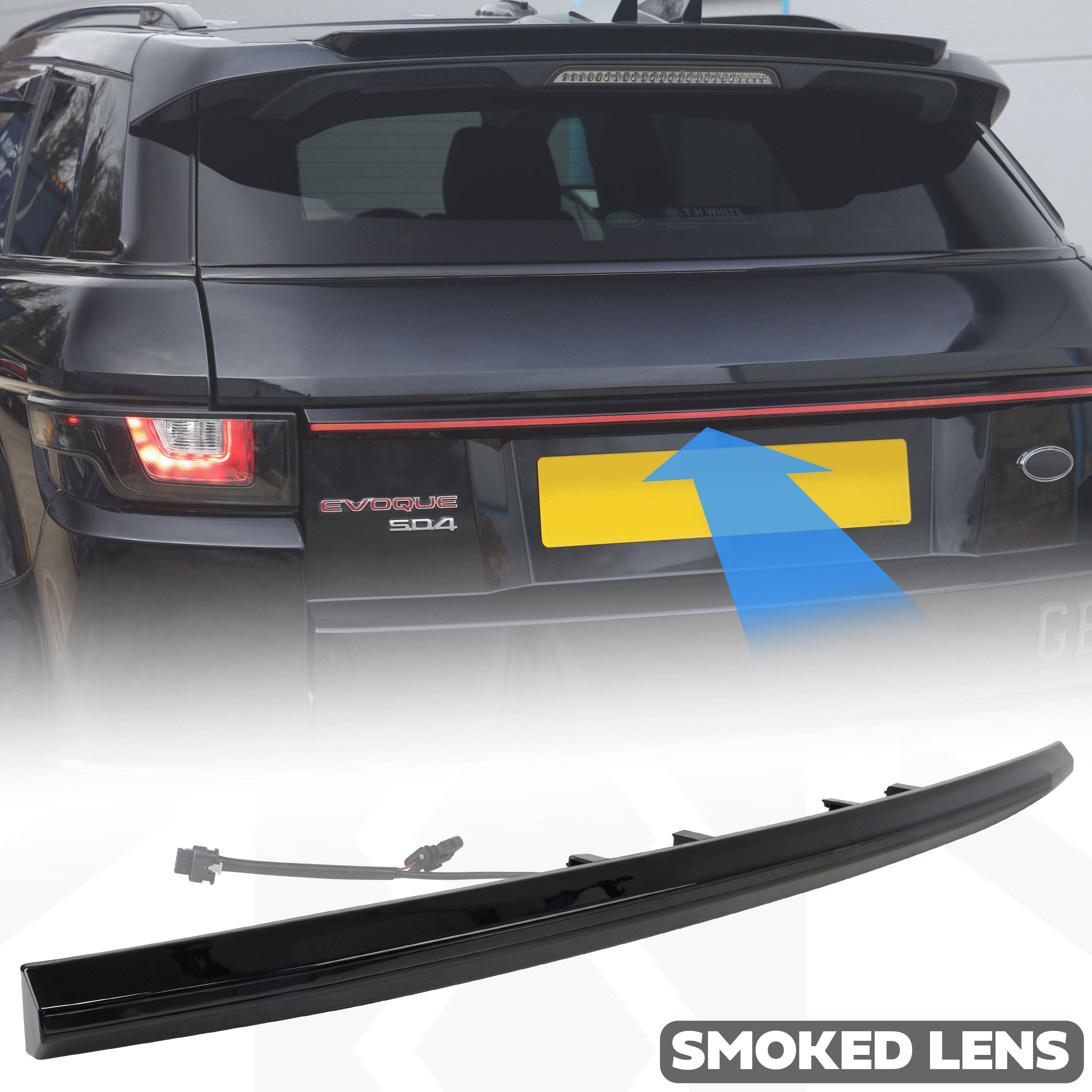 Rear Tailgate LED Lightbar for Range Rover Evoque (2011-18) - SMOKED L – Powerful  UK