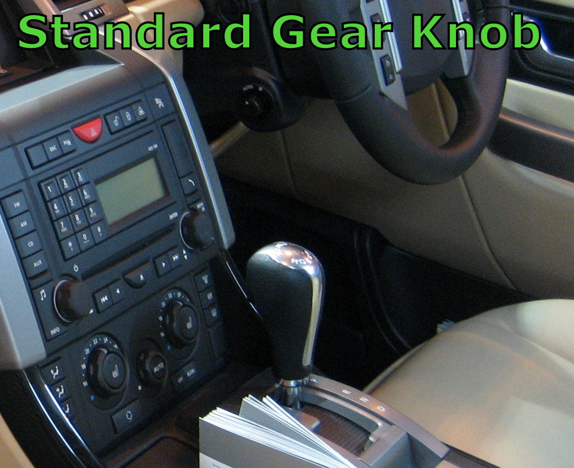 Gear Knob - Lined Oak + Chrome Insert for Range Rover Sport
