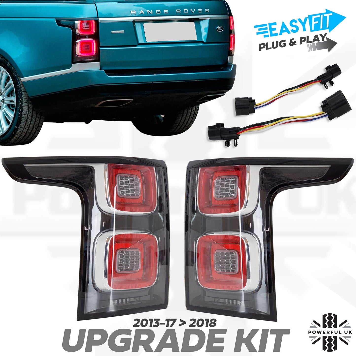 2018 Facelift Rear Light Conversion (re-wired for early cars) for Range Rover L405