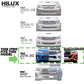 Front Grille Bonnet Trim for Toyota Hilux 2015-21 - Black