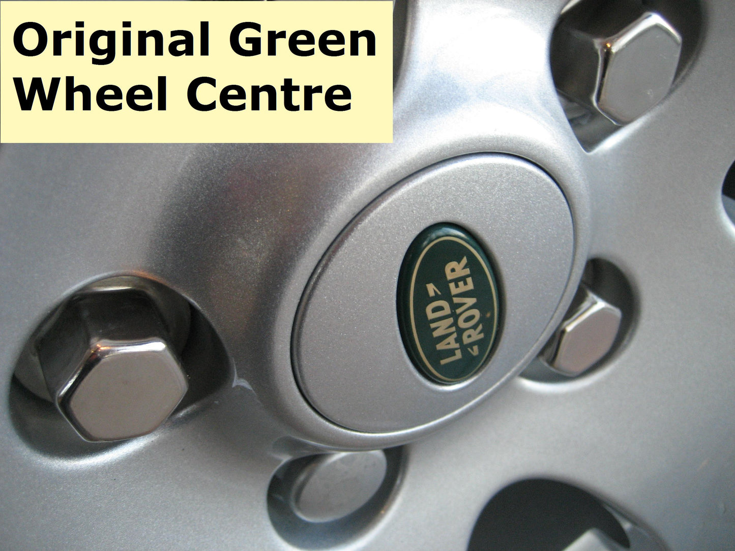 Silver & Chrome Wheel Center caps for Range Rover Sport 2010-13 Genuine 4pc set