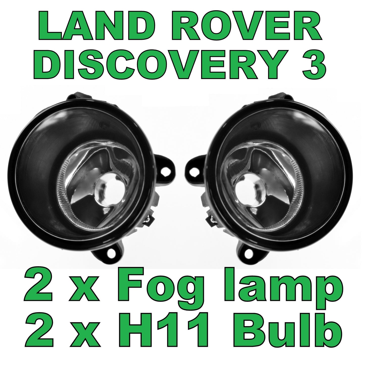 Front Bumper Fog Lights for Land Rover Discovery 3 - PAIR