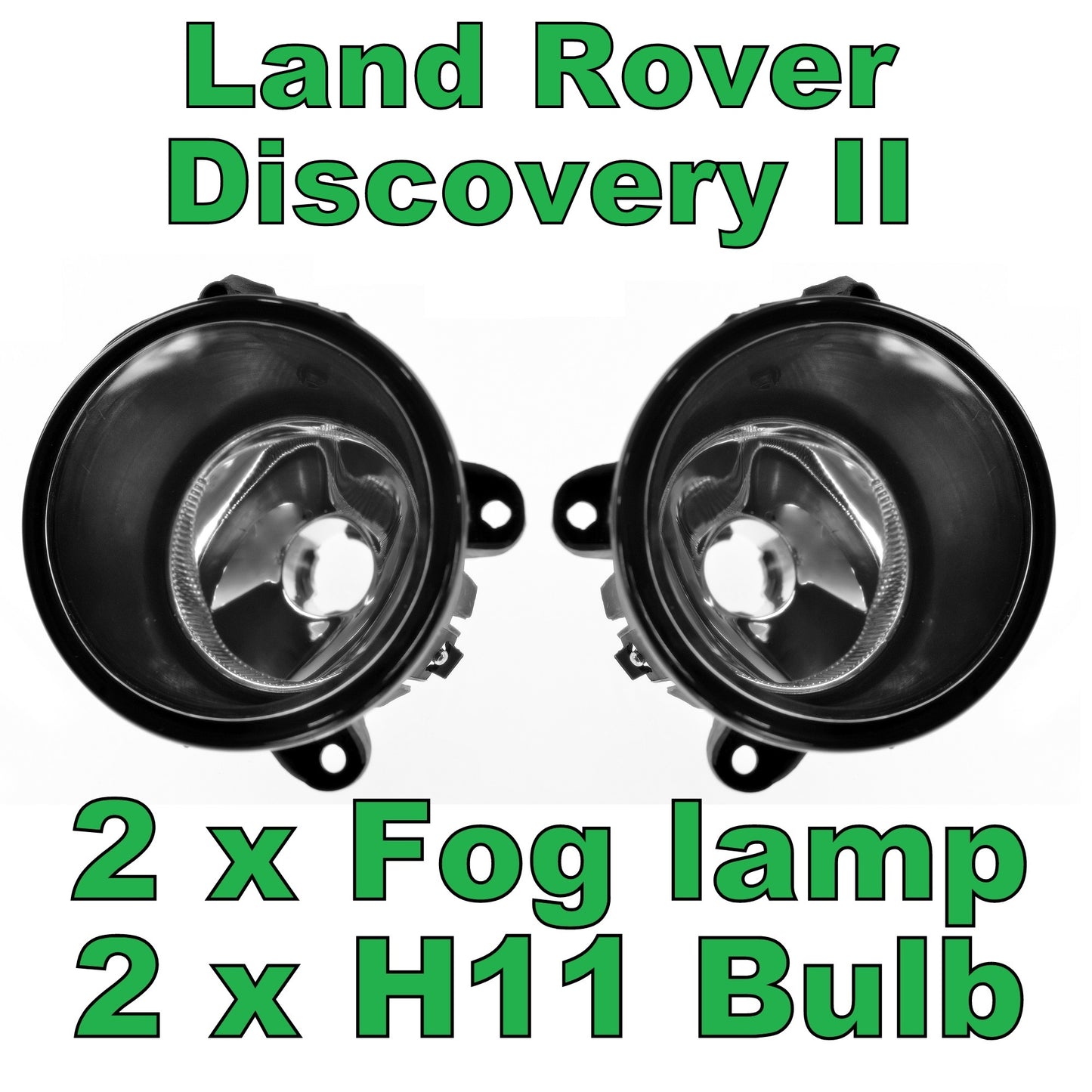 Front Bumper Fog Lights for Land Rover Discovery 2 TD5 - PAIR