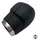 Perforated Black Leather Gear Knob for Range Rover Evoque with Manual 6 Speed