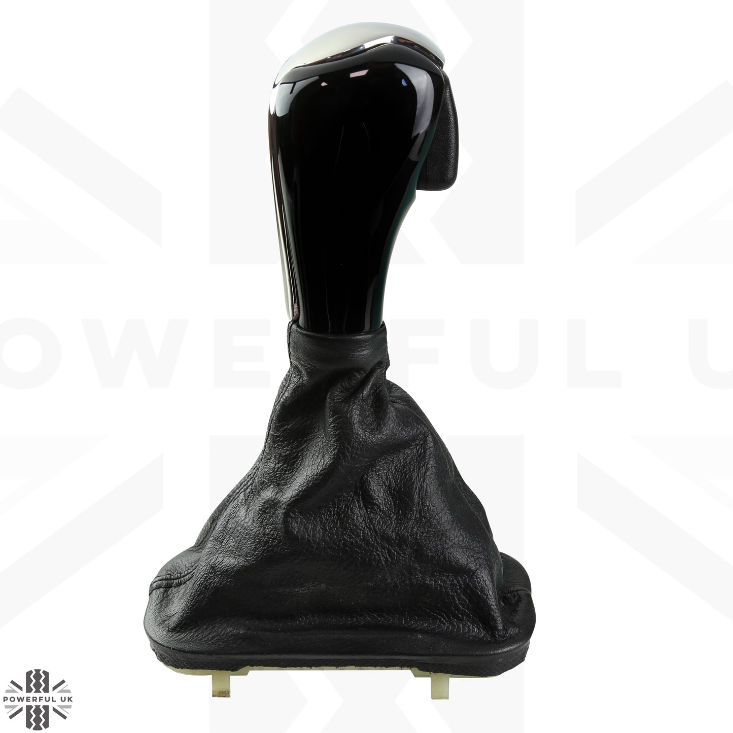 Gear Knob - Black Piano + Polished Metal Insert for Range Rover L322