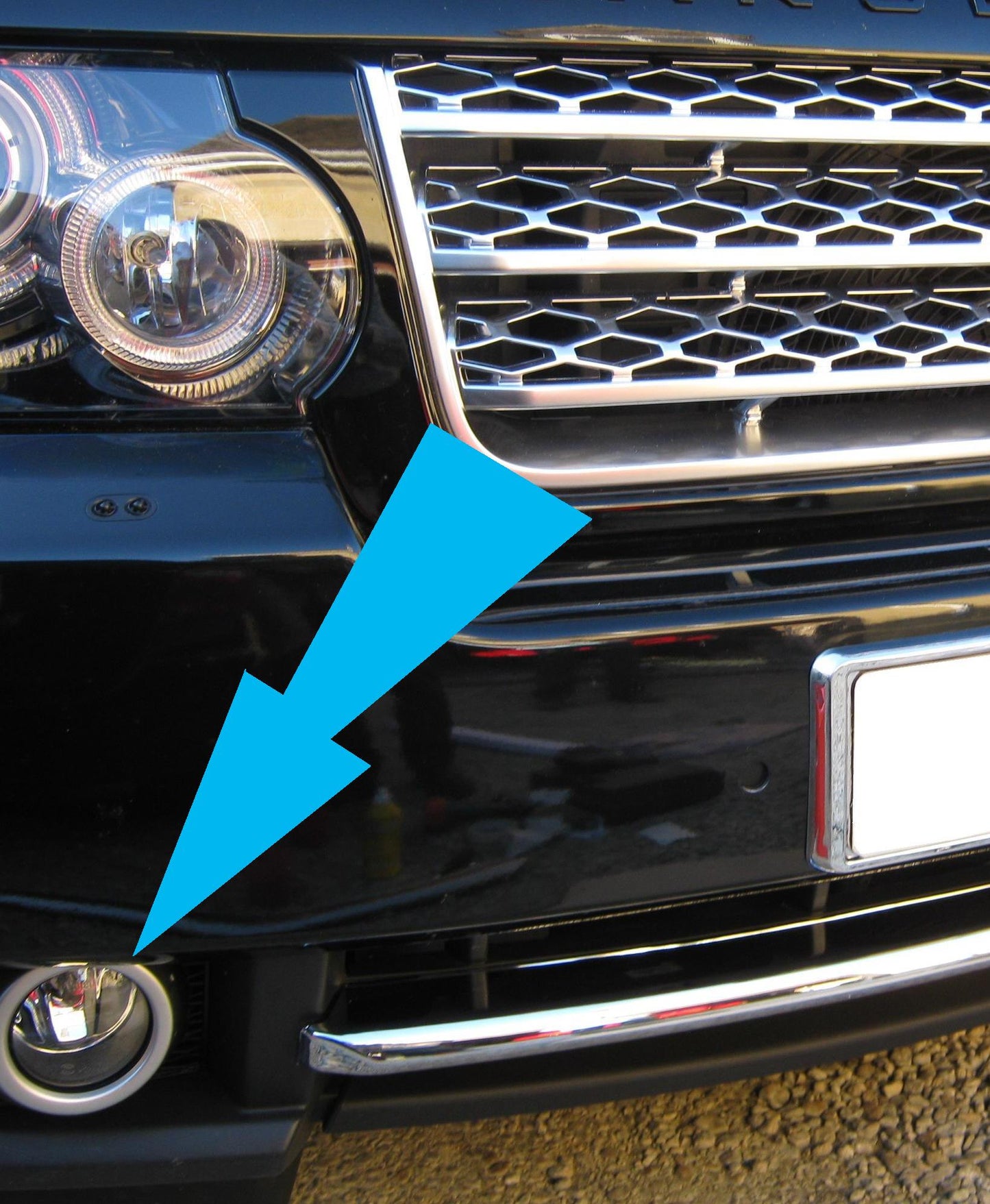 Front Bumper fog lamps - Smoked - for Range Rover L322 2010