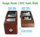 Dash End Panels (pair) - Lined Oak - With Light for Range Rover L322