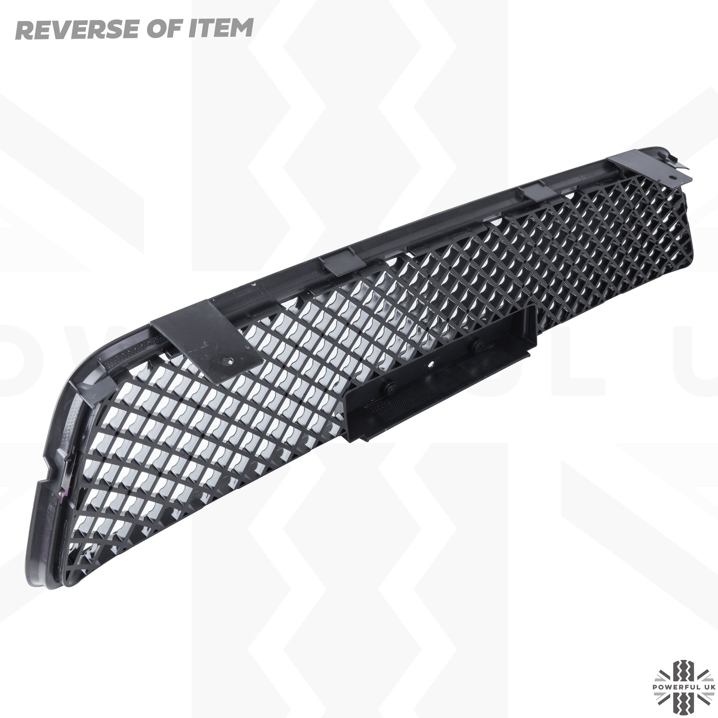 Lower Front Grille - Gloss Black Mesh - for Toyota Hilux Mk8 Revo (2016-20)