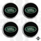 Genuine 4x Black & Green Alloy Wheel Center Caps for Land Rover Discovery Sport