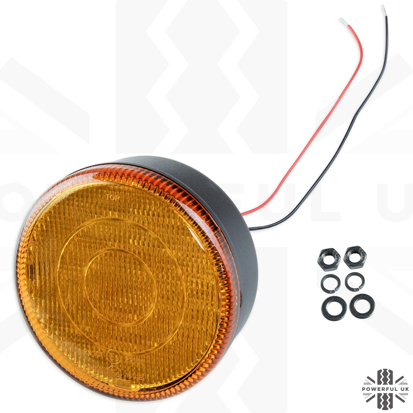 LED Round Indicator Lights 90/95mm - Pair