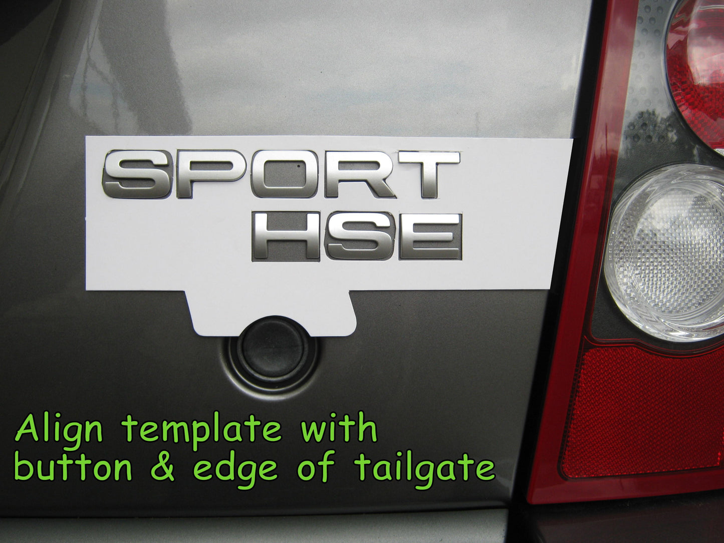 Matt Black Tailgate Lettering - SPORT - for Range Rover Sport
