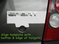 Red Tailgate Lettering - SPORT - for Range Rover Sport