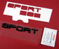 Black Tailgate Lettering - SPORT - for Range Rover Sport L320