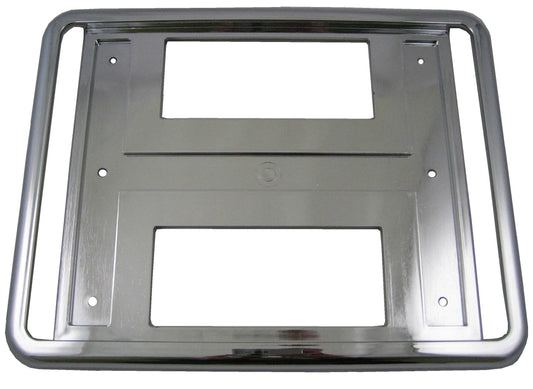Square Rear Number Plate Surround - Chromed Finish