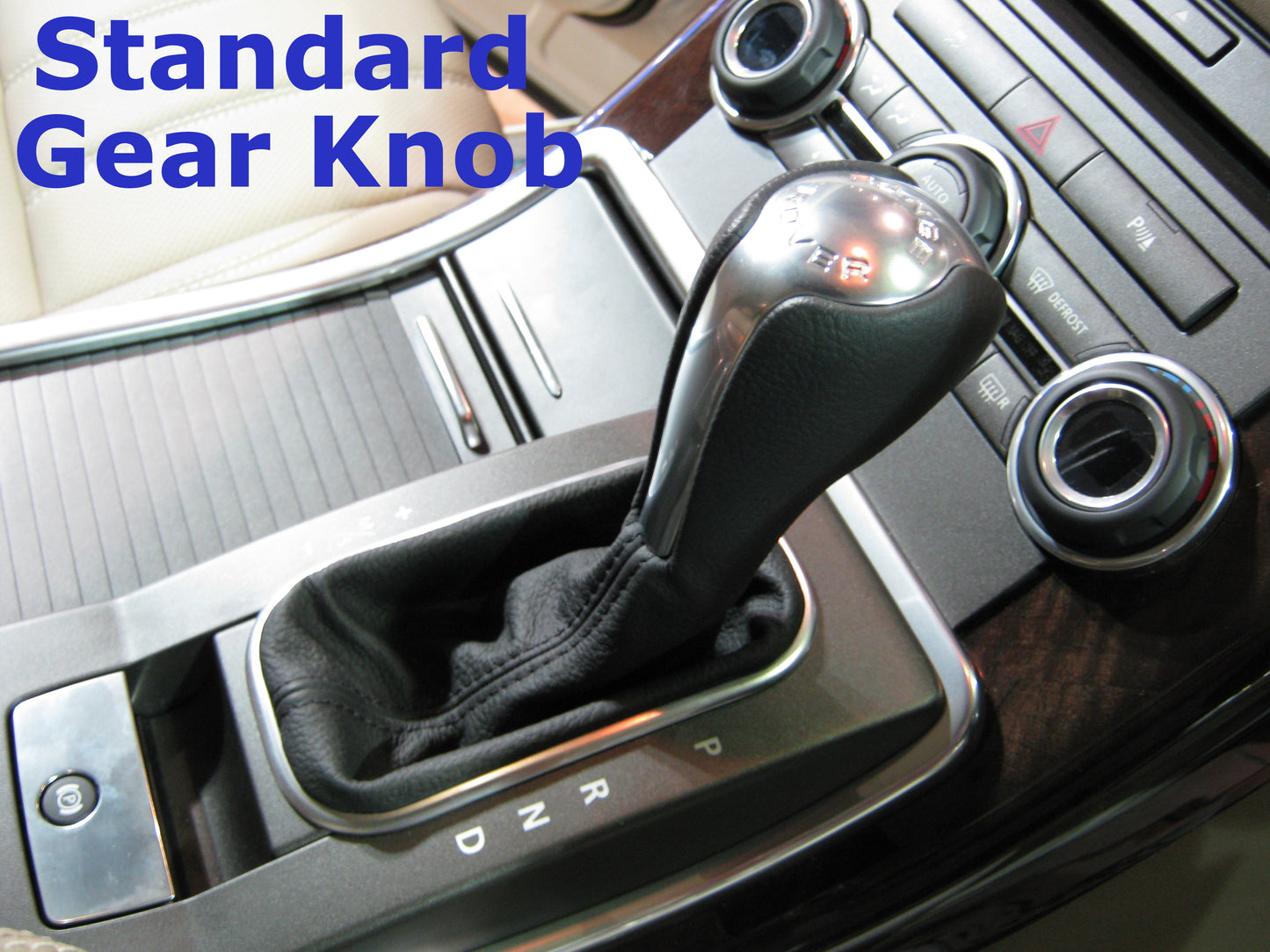 Gear Knob - Walnut Wood + Chrome Insert for Range Rover Sport 2010