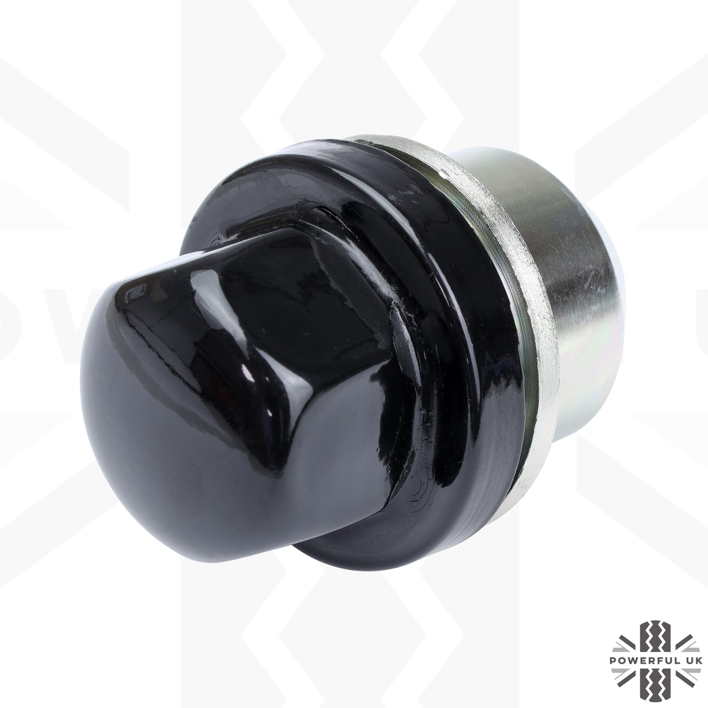 Black Alloy Wheel Nuts 20pc (Capped Type) for Land Rover Discovery 1 - Alloy wheel type