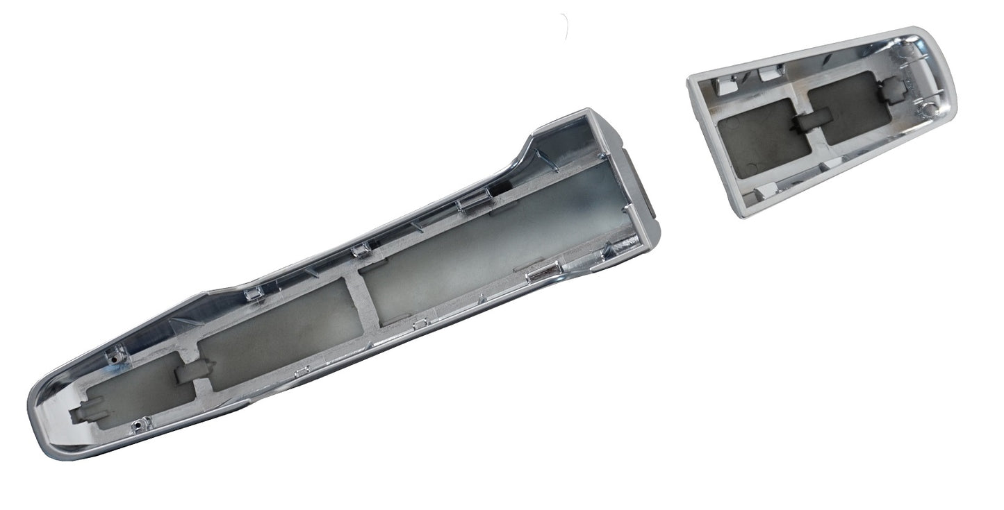 'Autobiography Style' Door Handles Skins in Silver & White for Land Rover Discovery Sport