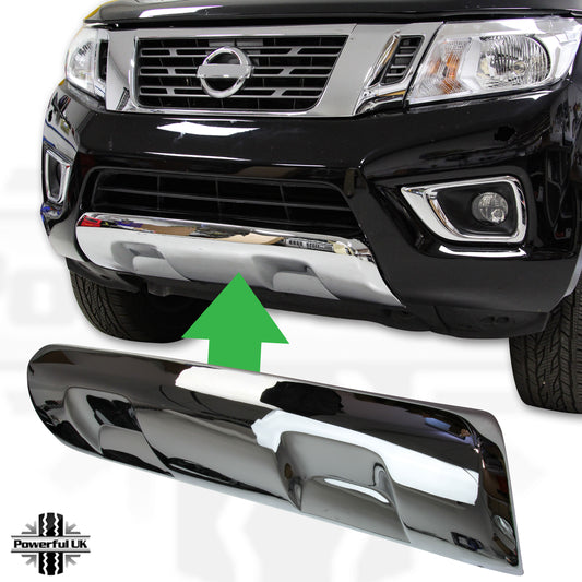 Front Bumper Styling Plate - Chrome - for Nissan Navara NP300