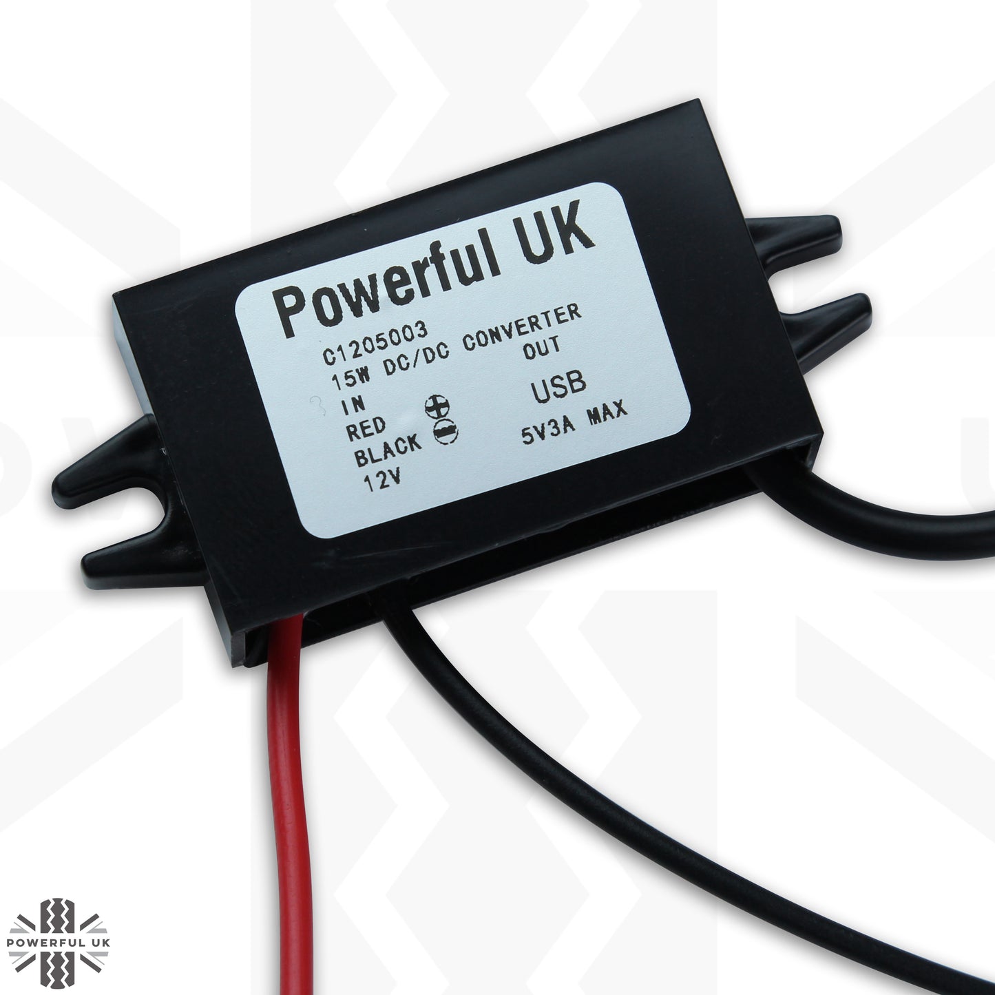 12v to 5v (3A) USB-C Plug Adapter Kit