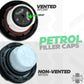 Replacement Fuel Filler Cap  for Range Rover Evoque - Genuine - Petrol (NON-Vented Type)