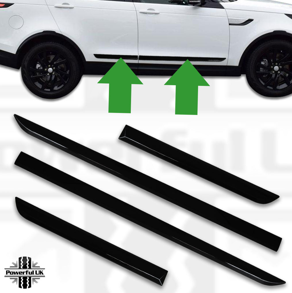 Door Rubbing Strip Gloss Black for Land Rover Discovery 5