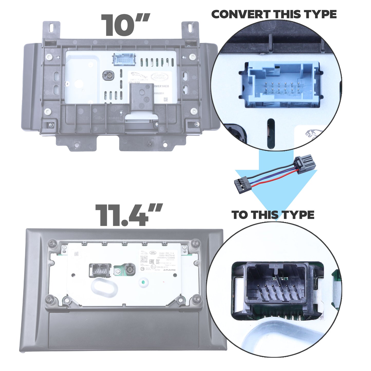 10" to 11.4" Infotainment Screen LOOM ONLY for Land Rover Defender L663