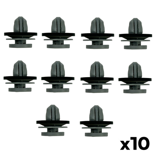 Grey Lantern Side Moulding Trim Fixing Clips for Range Rover Evoque 2 - 10 pack