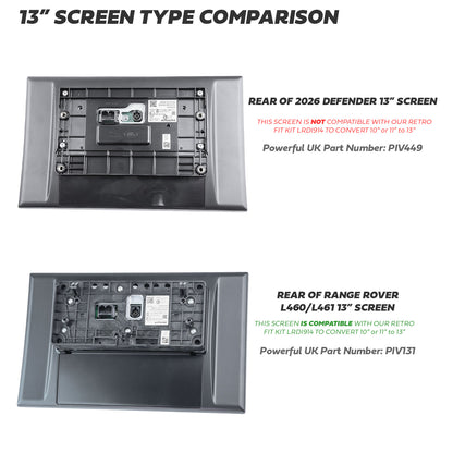 13.1" Infotainment Screen for Land Rover Defender L663 - OE