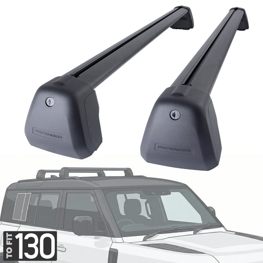 Roof Cross Bar Kit for Land Rover Defender L663 (130 model) - Black