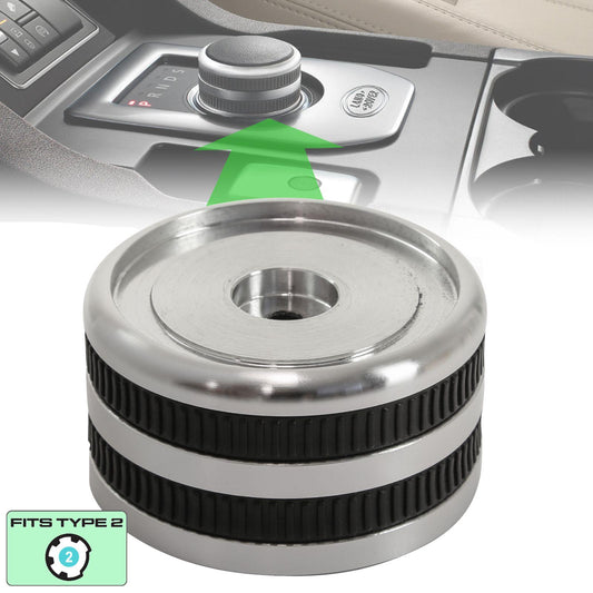 Rotary Shifter in Silver - Type 2 - Genuine - for Range Rover Evoque (2011-18)