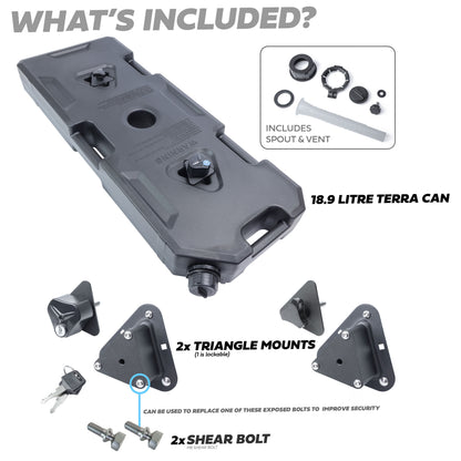 Terrafirma Flat Terra Can - Black - 18.9L