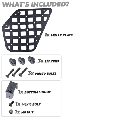 1x Centre Console Molle Plate for Land Rover Defender L663
