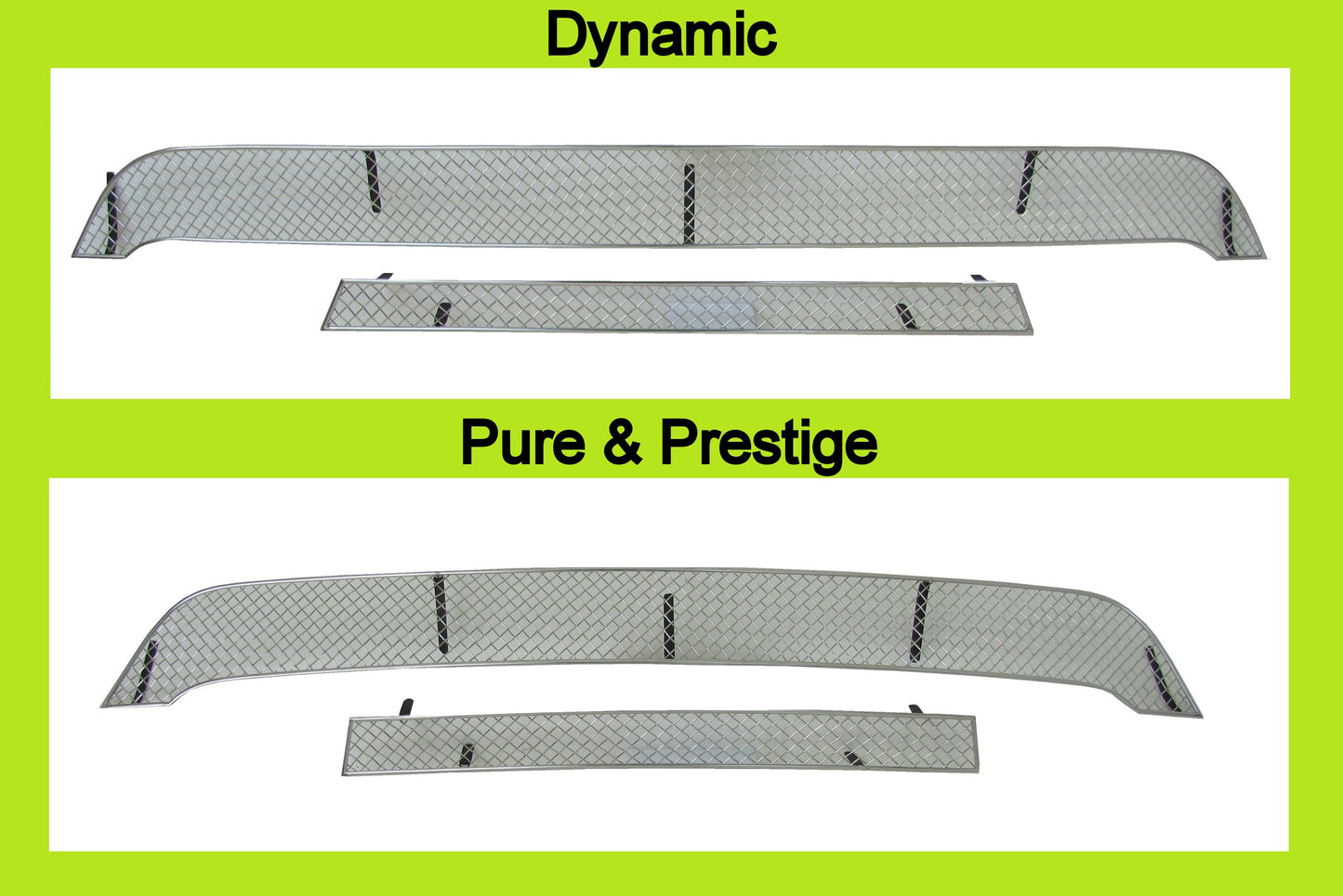 Front Bumper Mesh Grille Kit (2pc) for Range Rover Evoque L538 Pure/Prestige