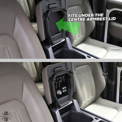 Cubby Box Key Organiser - STEEL Wheel Type - for Land Rover Defender L663