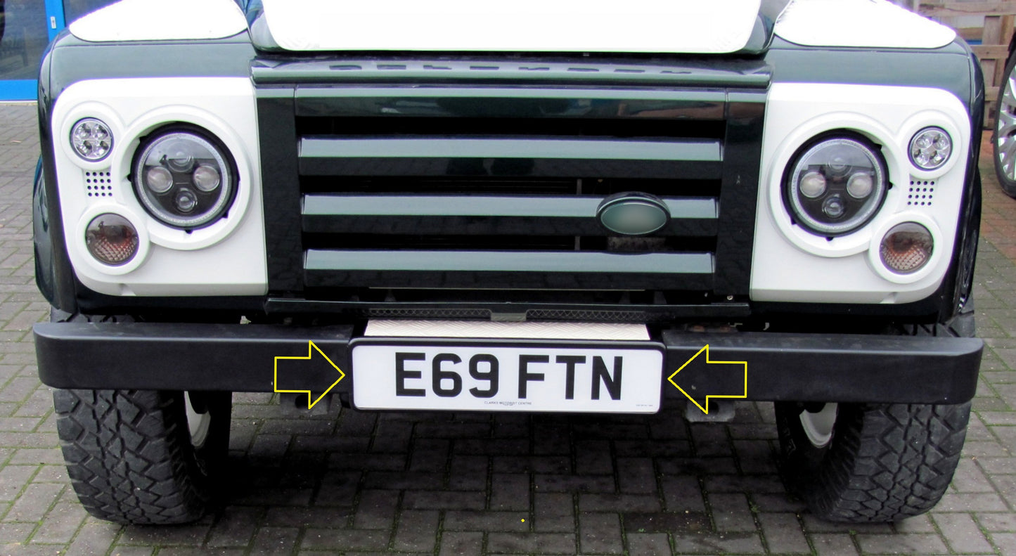Front Bumper Step / Number Plate Housing for Land Rover Defender