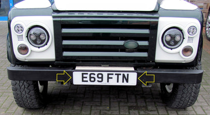 Front Bumper Step / Number Plate Housing for Land Rover Defender