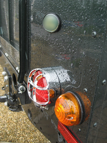 Rear Light Guard Chrome for Land Rover Defender NAS lamp