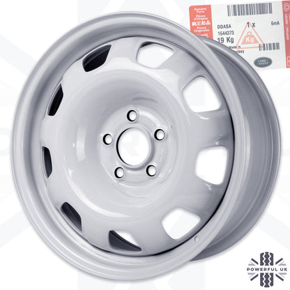 Genuine 18" Steel Wheel White for Land Rover Defender L663