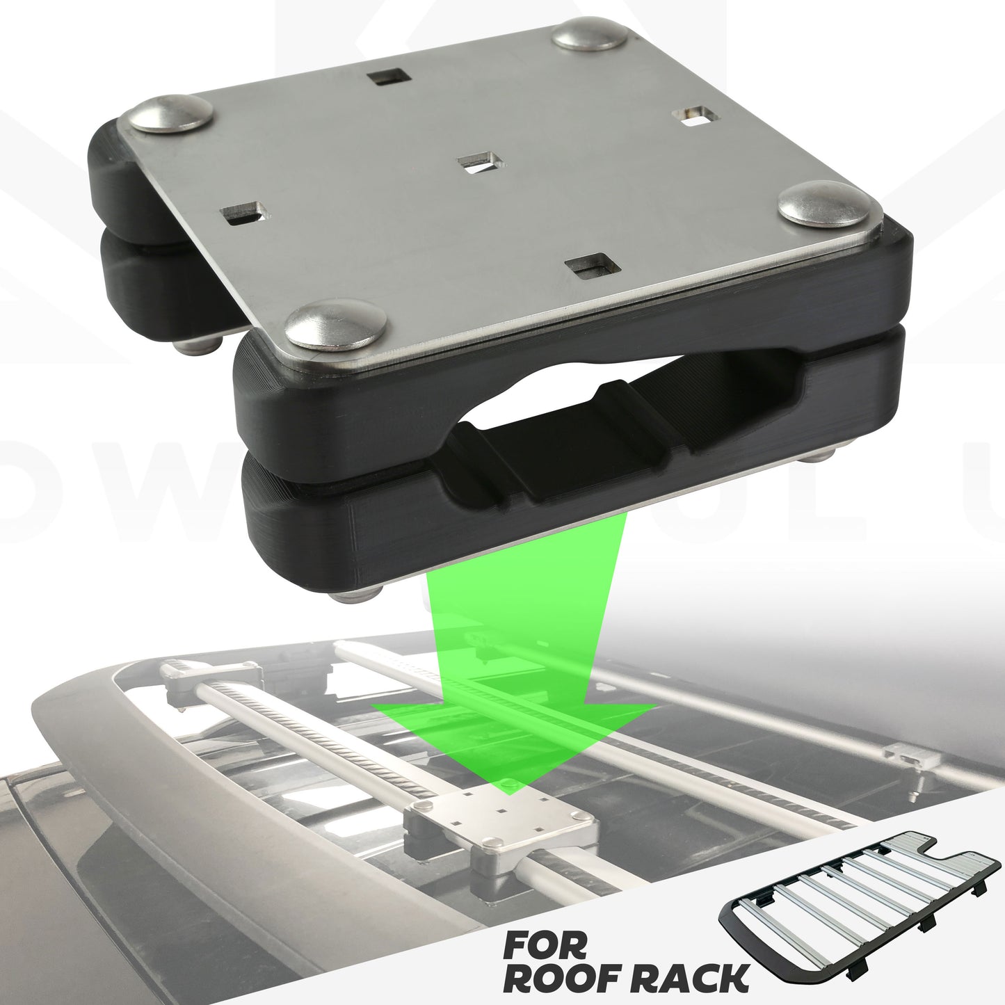 Roof Rack Mount Clamp Kit for the Land Rover Defender L663 - Kit A