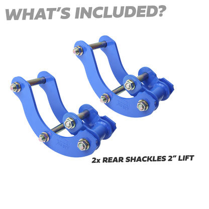 2" Rear Shackle Lift Kit for Isuzu DMax 2012-21