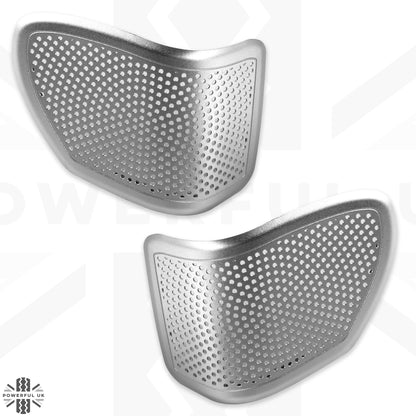 Door Speaker Covers x2 - Silver - for Land Rover Defender L663
